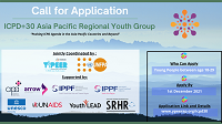 Call for Application ICPD+30 Asia Pacific Regional Youth Group