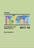 Pakistan - Demographic and Health Survey 2017-18
