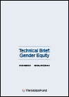 Technical Brief: Gender Equity