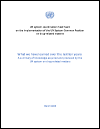 What We have Learned over the Last Ten Years: A Summary of Knowledge Acquired and Produced by the UN System on Drug-related Matters