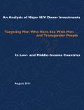 An Analysis of Major HIV Donor Investments: Targeting Men who have Sex with Men and Transgender People in Low- and Middle-Income Countries
