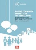 Voicing Community Interests in the Global Fund