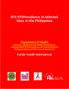RTI/STI Prevalence in Selected Sites in the Philippines