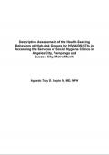 Descriptive Assessment of the Health-Seeking Behaviors of High-risk Groups for HIV/AIDS/STIs