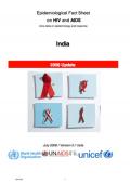 Epidemiological Fact Sheet on HIV and AIDS: Core Data on Epidemiology and Response - India, 2008 Update