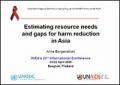 Estimating Resource Needs and Gaps for Harm Reduction In Asia