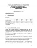 Country Progress Report - Singapore