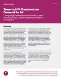 Global Policy Analysis: Towards HIV Treatment on Demand for All
