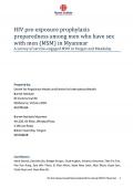HIV pre-exposure prophylaxis preparedness among men who have sex with men (MSM) in Myanmar: A survey of service-engaged MSM in Yangon and Mandalay