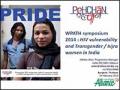 WPATH Symposium 2014: HIV Vulnerability and Transgender / Hijra Women in India