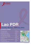 Lao People's Democratic Country Review 2012