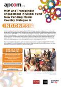 MSM and Transgender Engagement in Global Fund New Funding Model Country Dialogue in Indonesia