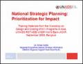 National Strategic Planning: Prioritization for Impact
