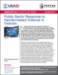 Public Sector Response to Gender-based Violence in Vietnam