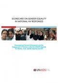 Scorecard on Gender Equality in National HIV Responses