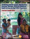 Continuing Essential Sexual, Reproductive, Maternal, Neonatal, Child and Adolescent Health Services during COVID-19: Regional Guidance