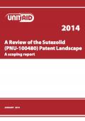 A Review of the Sutezolid (PNU-100480) Patent Landscape: A Scoping Report