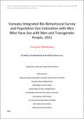 Vanuatu Integrated Bio‐Behavioural Survey and Population Size Estimation with Men Who Have Sex With Men and Transgender People