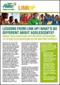 Lessons from Link Up! What's So Different About Adolescents?