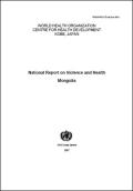 National Report on Violence and Health Mongolia